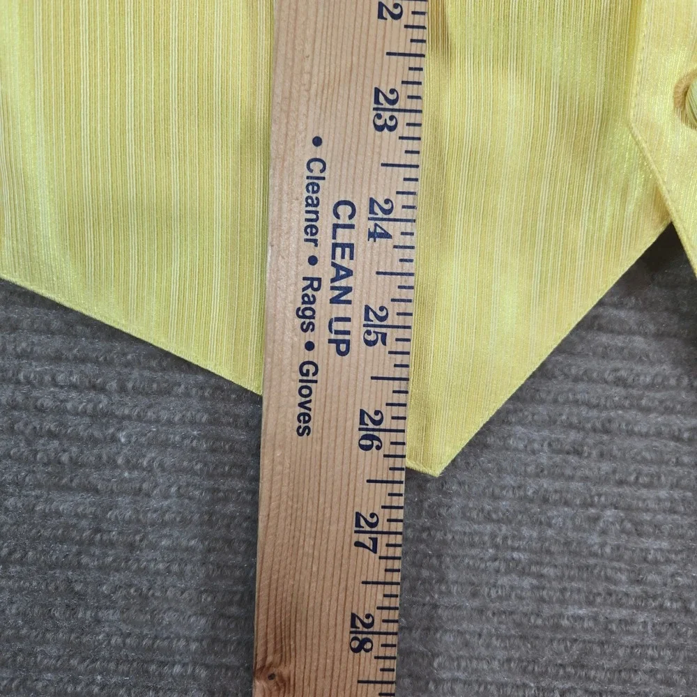 Larr Brio Mens Large Yellow Striped Formal‎ Tuxedo Vest